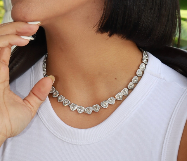 GARGANTILLA ARIANA X SWAROVSKI PERLAS