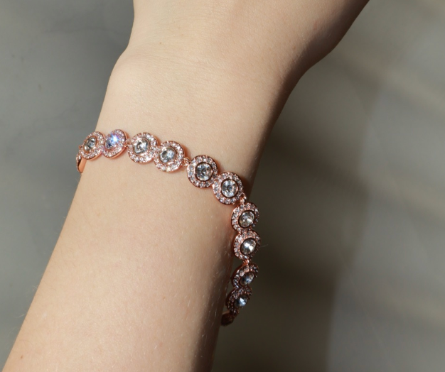 PULSERA ANGELIC ORO ROSA CONTRAMARCADA