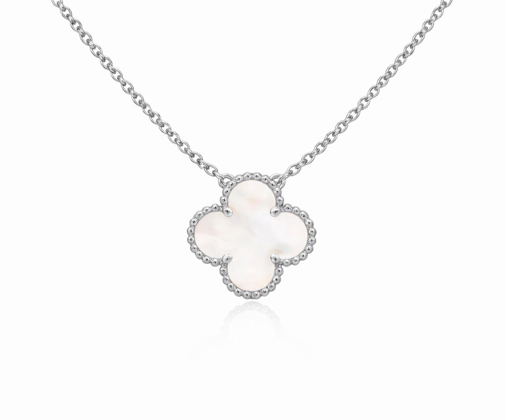 Cadena Vnc blanco con plateado