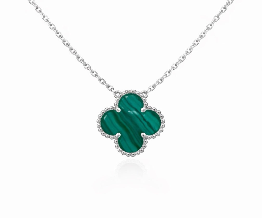 Cadena Vnc verde con plateado