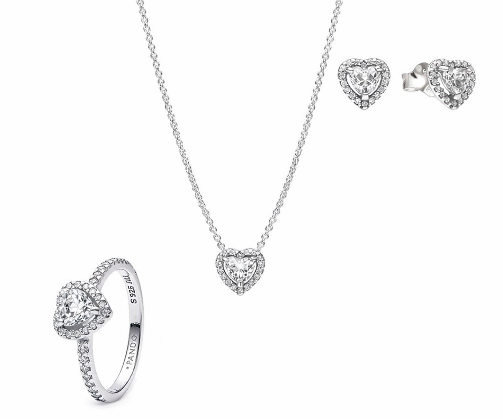 Combo corazón blanco