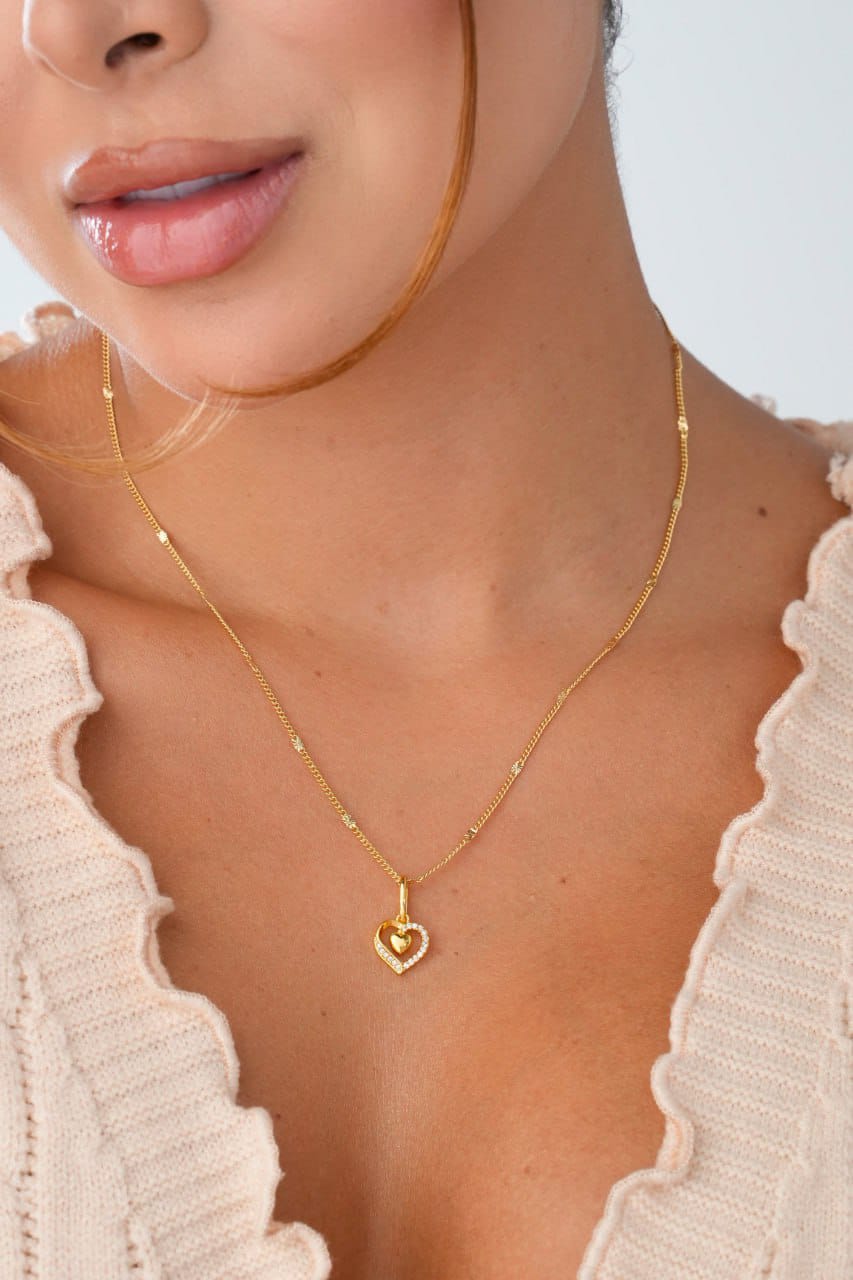 Cadena Cubana con Destellos — Oro Laminado 18K | 45 cm