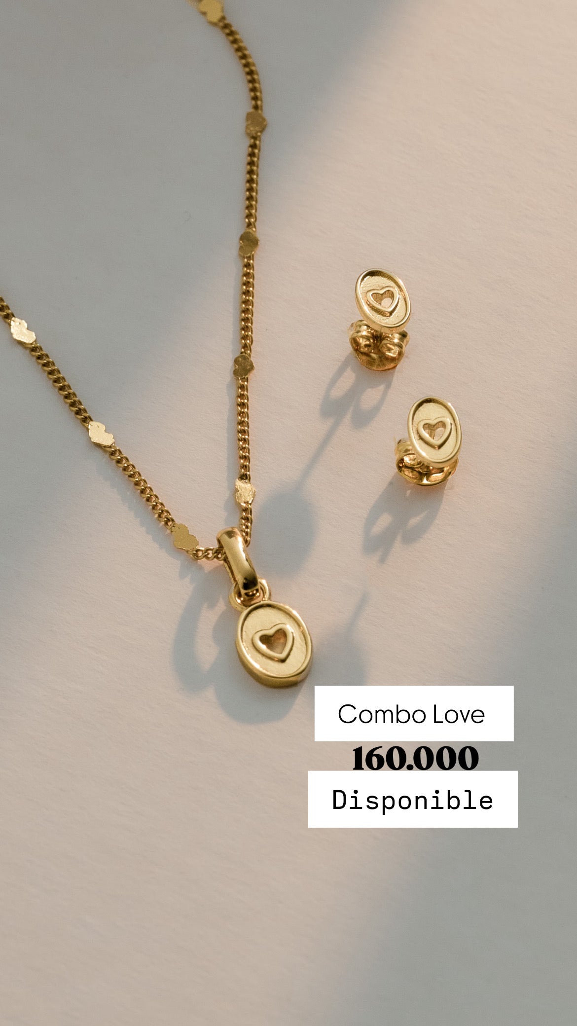Combo Love Cadena+dije+topos