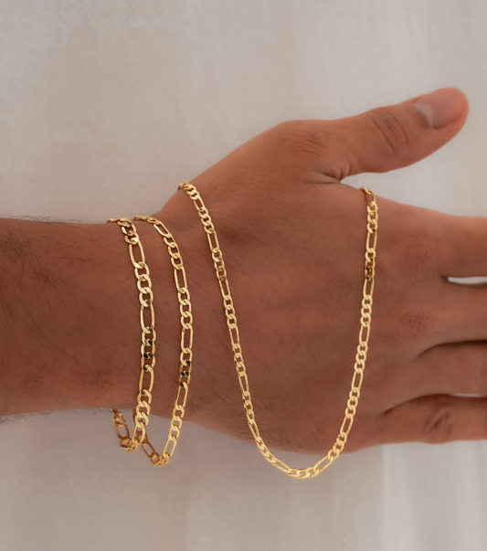 Cadena Cartier Gruesa — Eslabones Icónicos Oro Laminado 18K | 65 cm