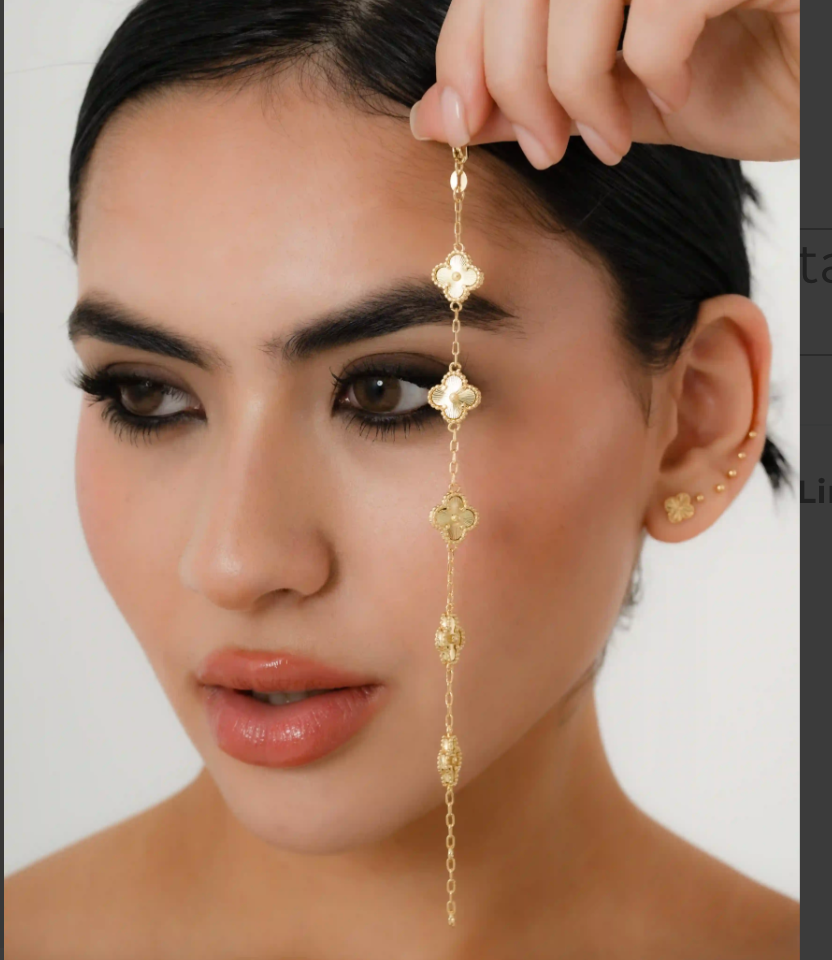 Pulsera Clover Gold — Tréboles Oro Laminado 18K | 15 cm + Extensor