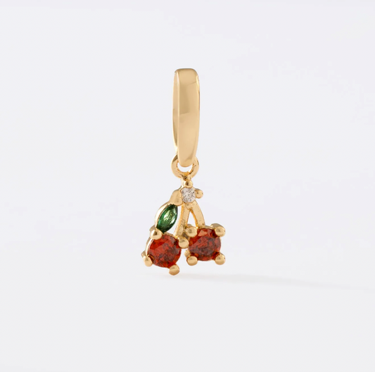 Dije Cherry — Cereza Delicada Oro Laminado 18K