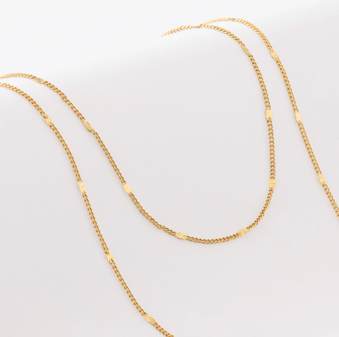 Cadena Cubana Con Destellos 60 cm