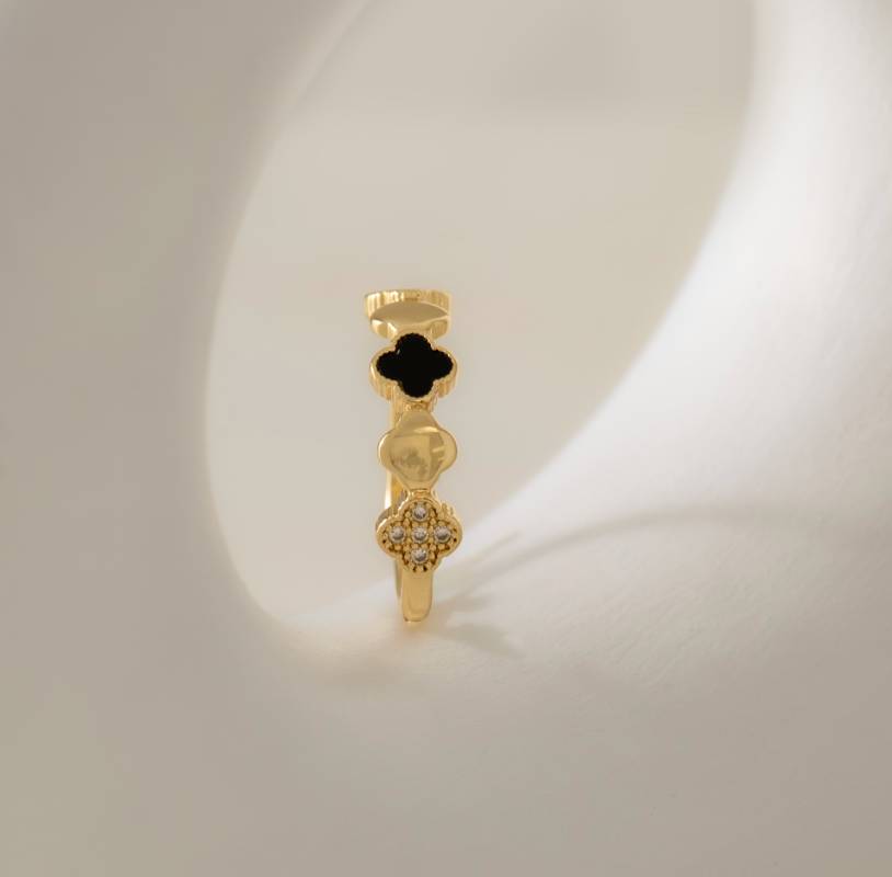 Anillo Duality Clover Ajustable
