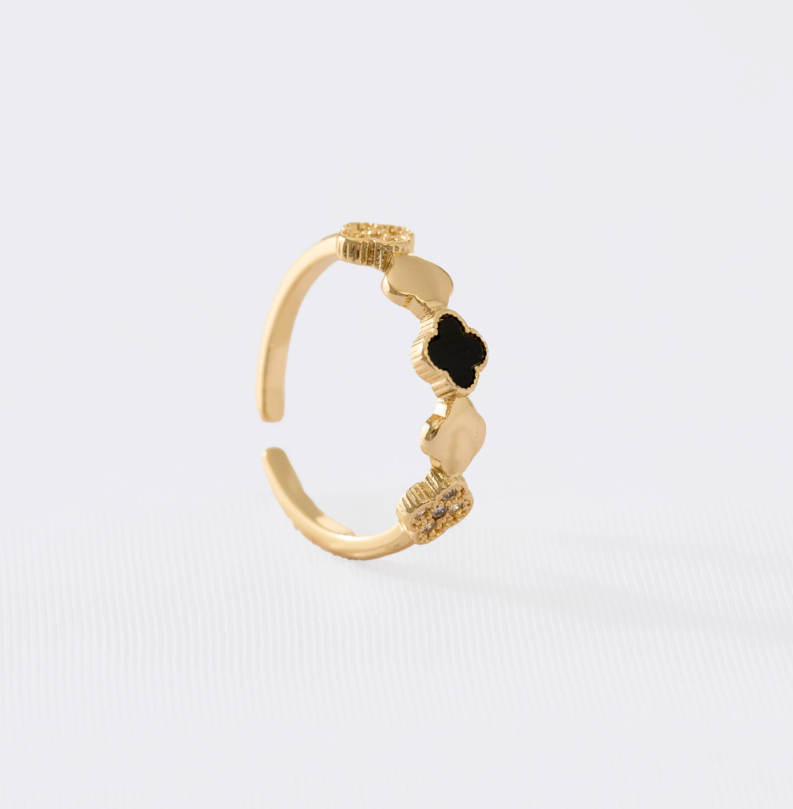 Anillo Duality Clover Ajustable