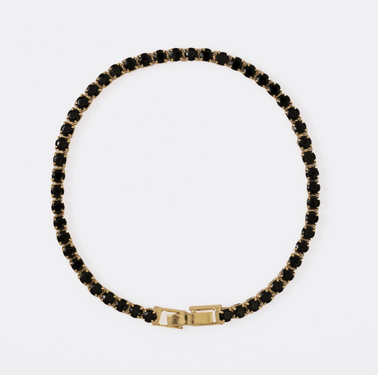 Pulso Tennis — Circonitas Multicolor Oro Laminado 18K | 20 cm