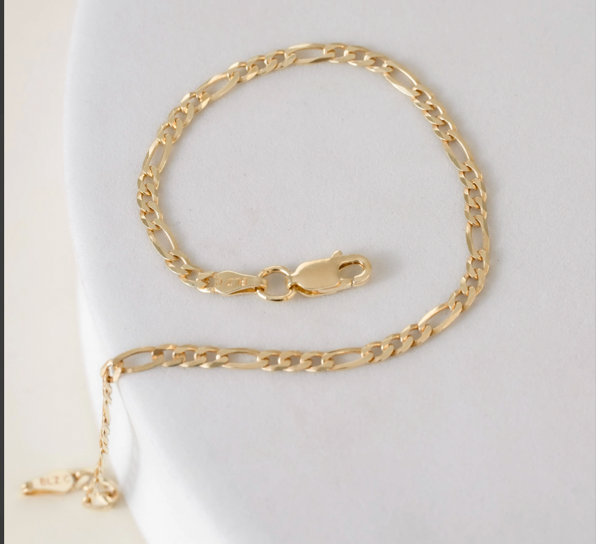 Pulsera Cartier — Eslabones Clásicos Oro Laminado 18K | 19.5 cm