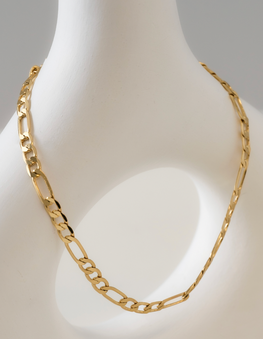 Cadena Cartier Gruesa — Eslabones Icónicos Oro Laminado 18K | 4 mm | 65 cm