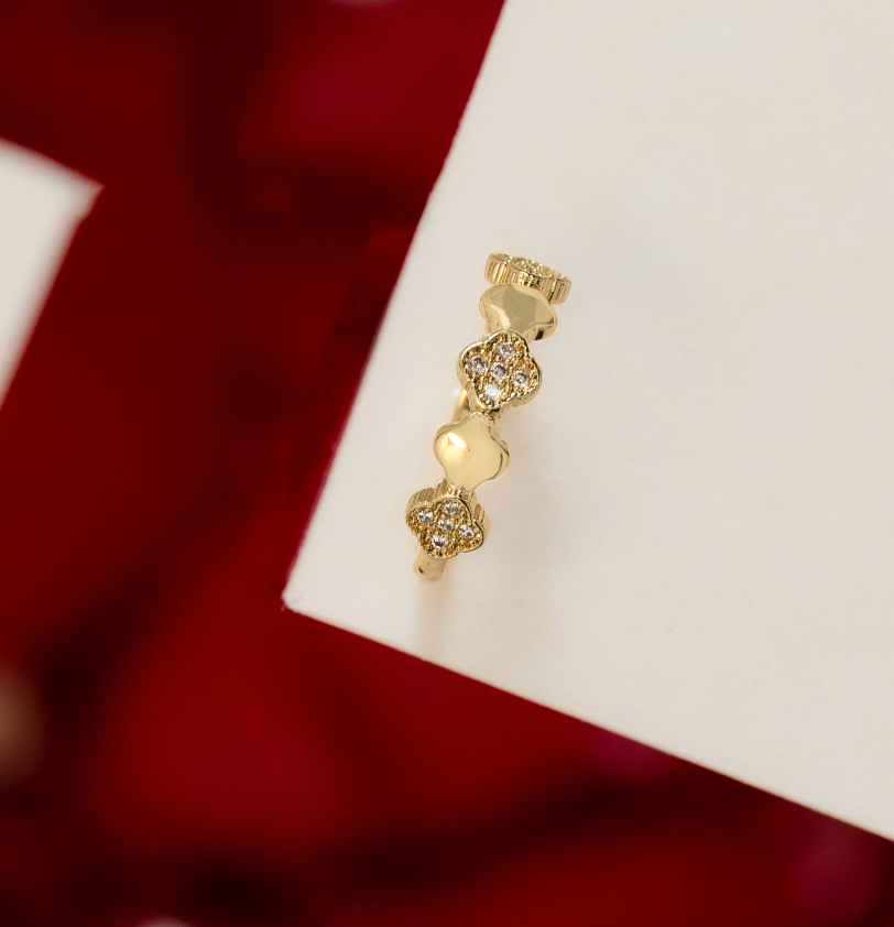 Anillo Mini Clover Ajustable