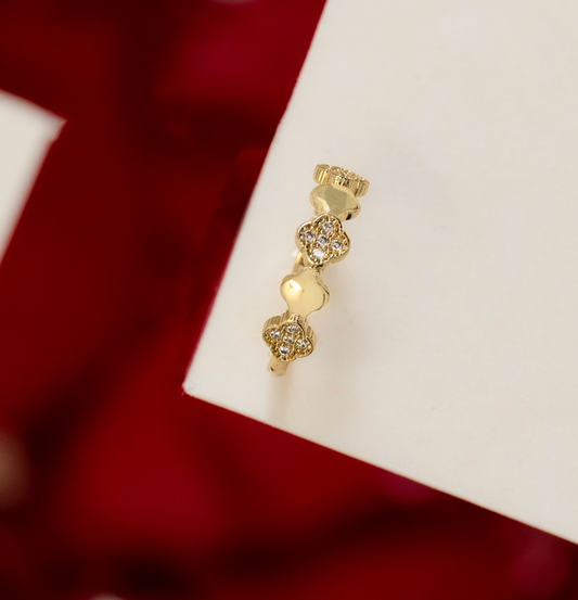 Anillo Mini Clover Ajustable