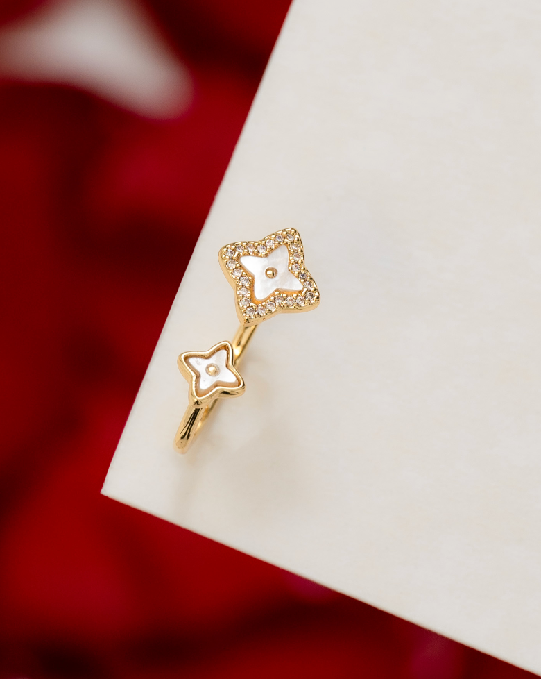 Anillo Double Lottus Ajustable