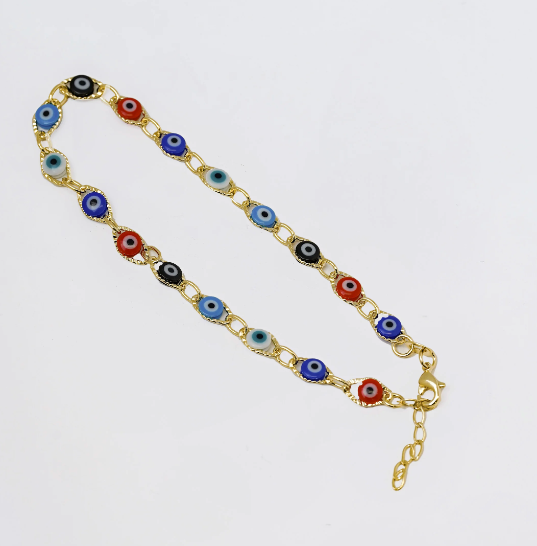 T Ojo Turco Multicolor 23 Cms + 2 Cms Extensor