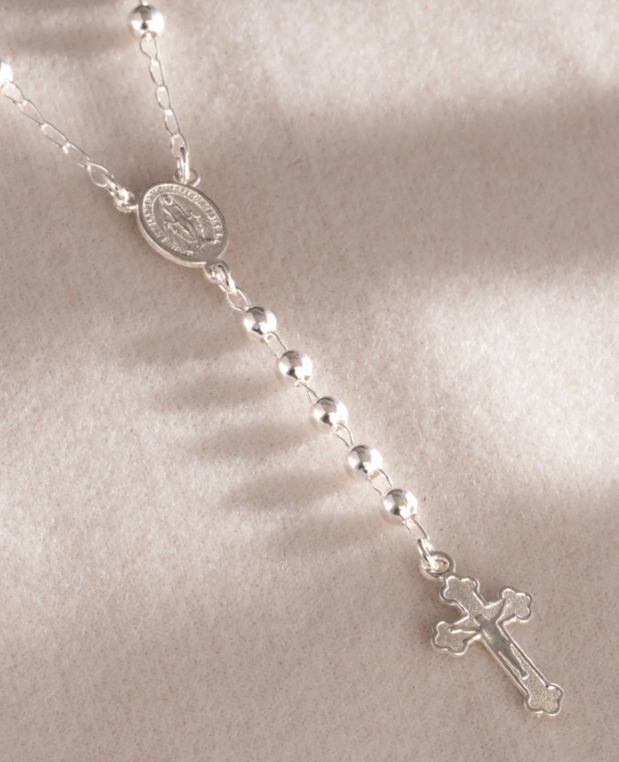 Rosario Milagrosa 4 mm 55 Cms