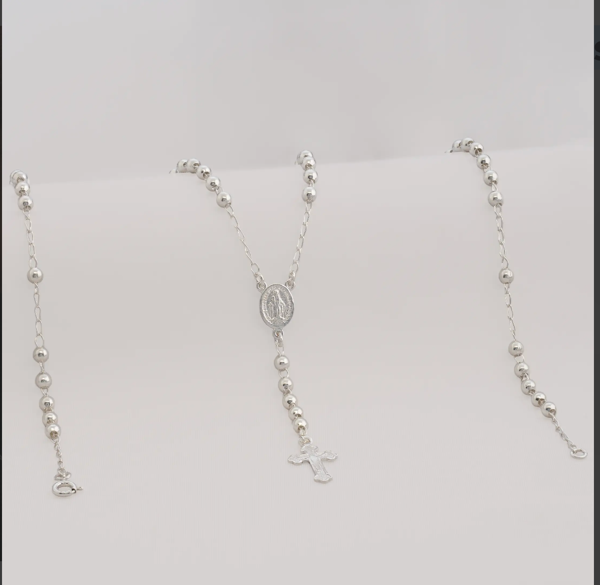 Rosario Milagrosa 4 mm 55 Cms