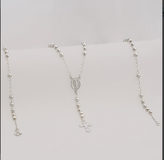 Rosario Milagrosa 4 mm 55 Cms