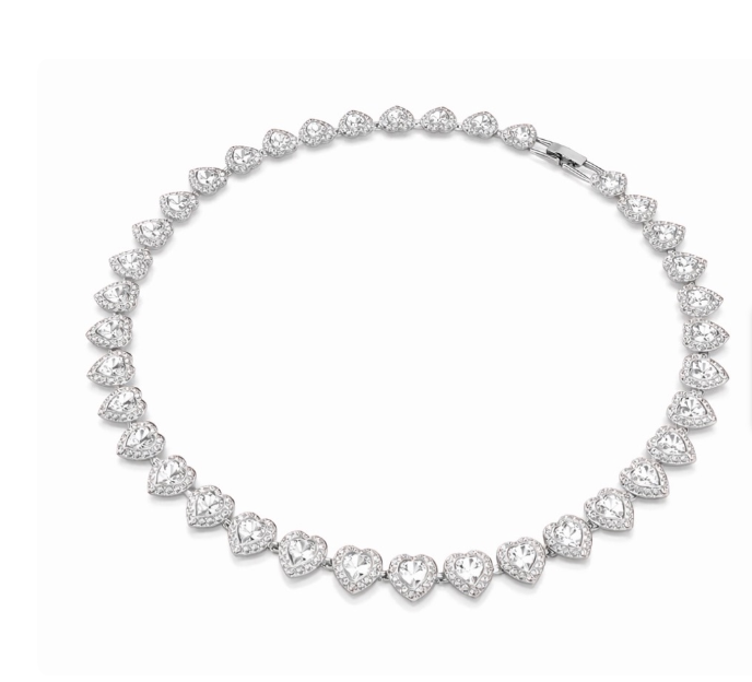 COLLAR ARIANA X SWAROVSKI PLATEADO