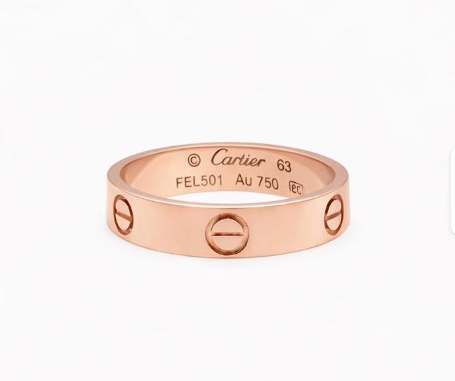 ANILLO LOVE SIN CIRCONES ORO ROSA