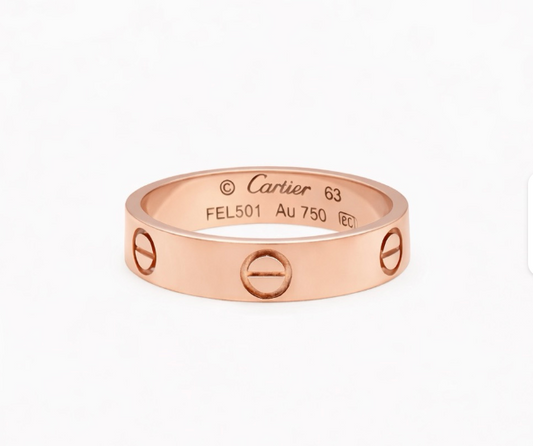 ANILLO LOVE SIN CIRCONES ORO ROSA
