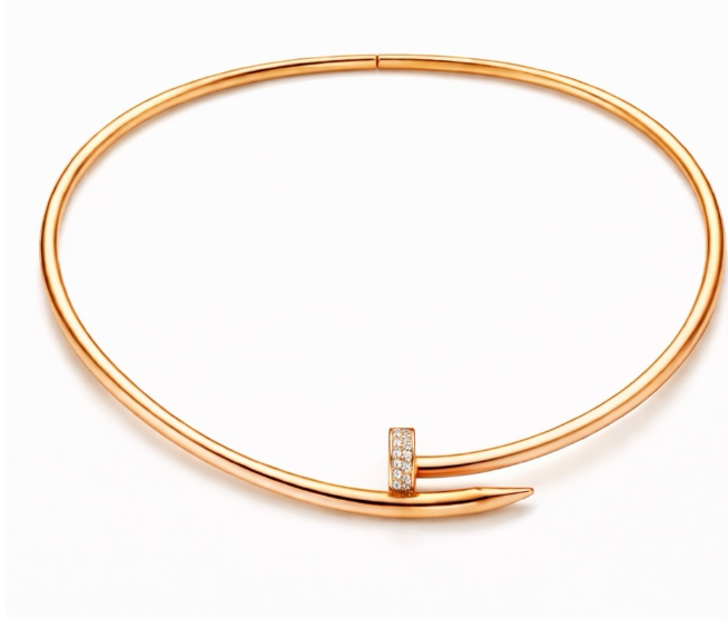 COLLAR CLAVO ORO ROSA