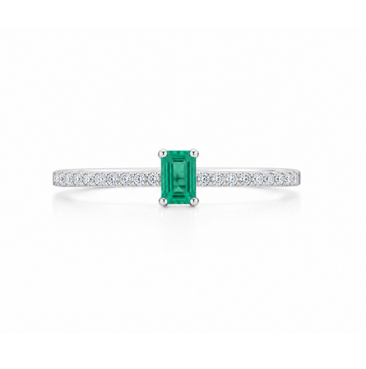 ANILLO PLATA S925 DESTINO ESMERALDA NATURAL