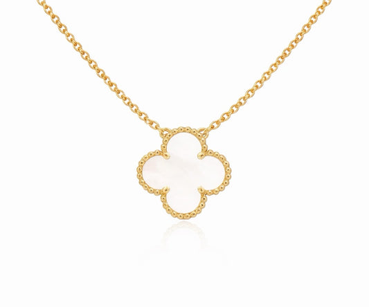 Cadena Vnc blanca con dorado