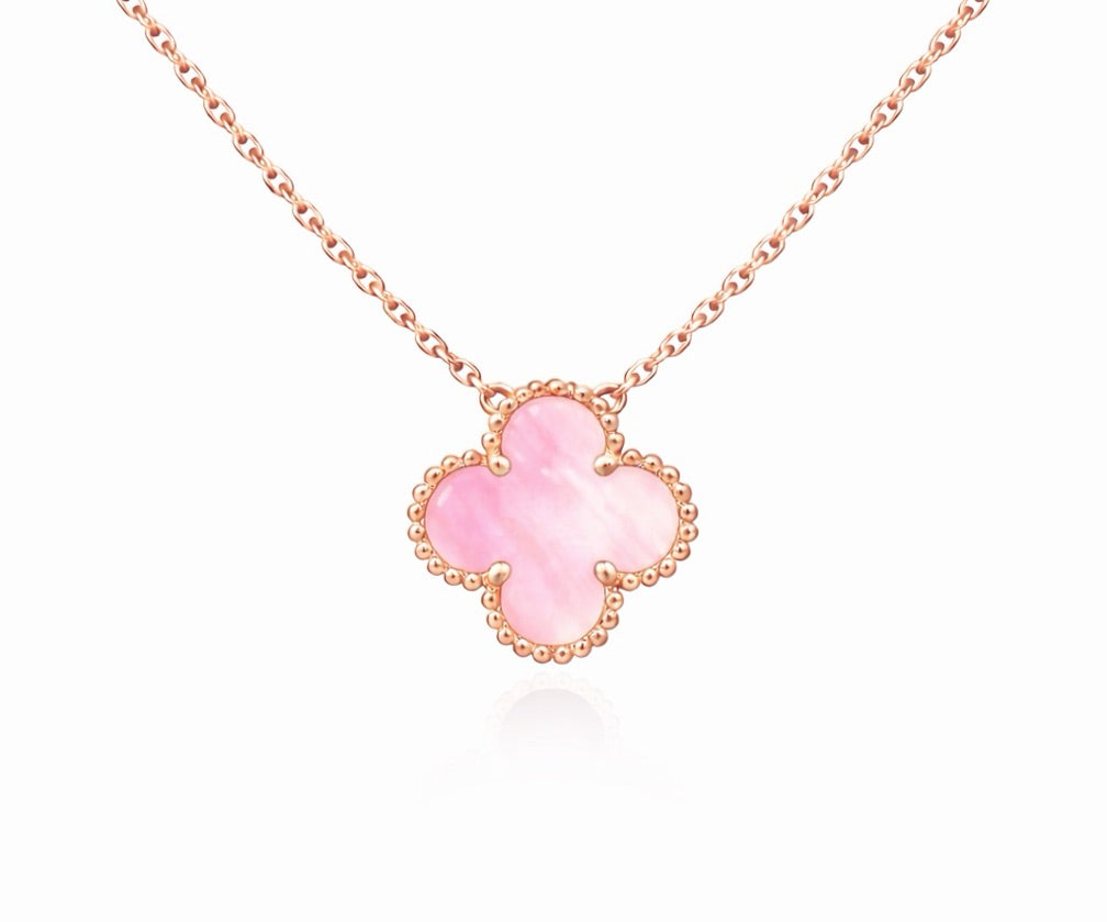 Cadena Vnc rosada con oro rosa