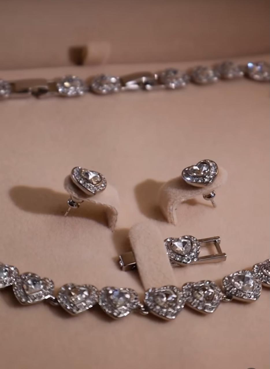 TOPOS ARIANA X SWAROVSKI PLATEADO