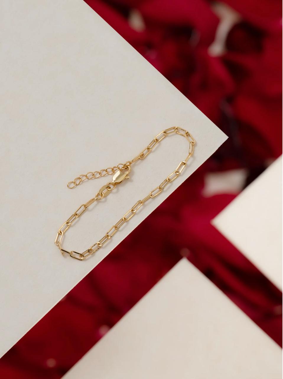 Pulsera Chain — Eslabones Cartier Oro Laminado 18K