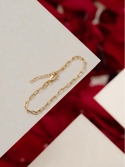 Pulsera Chain — Eslabones Cartier Oro Laminado 18K