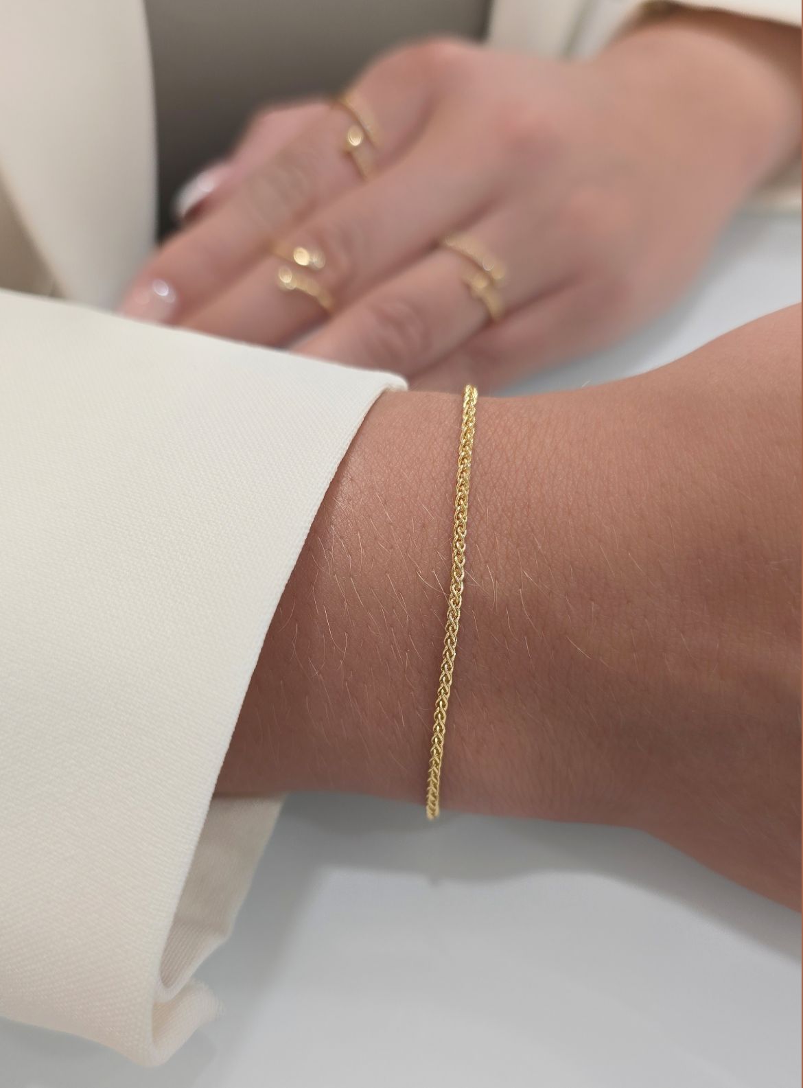 Pulsera Franco Fina — Oro Laminado 18K