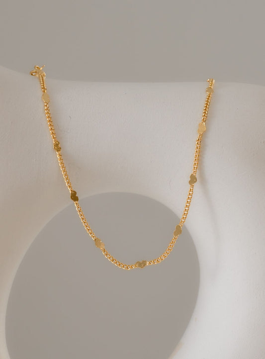 Pulsera In Love — Cubana Fina con Corazones 18K